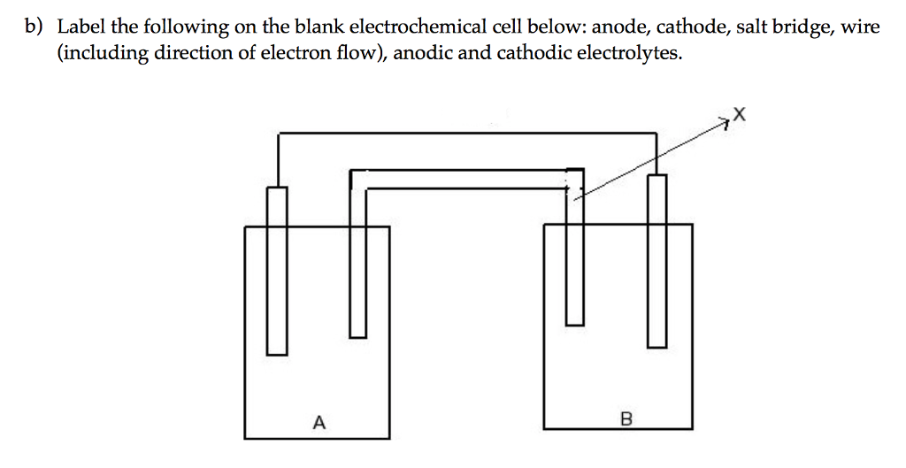 Blank Galvanic Cell Diagram