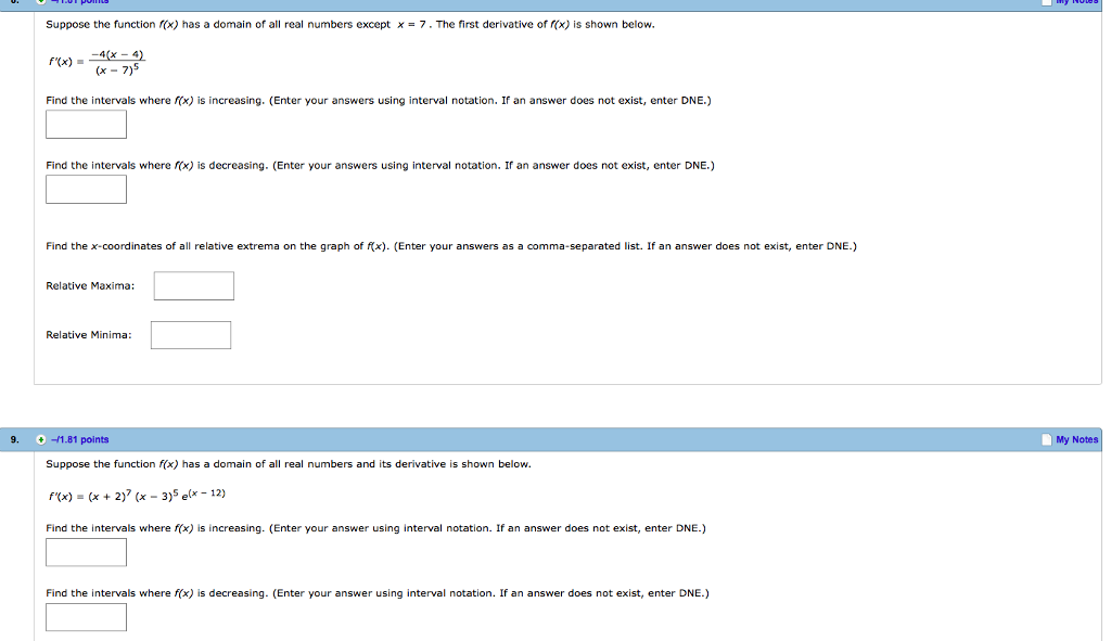 Solved Suppose The Function F(x) Has A Domain Of All Real 