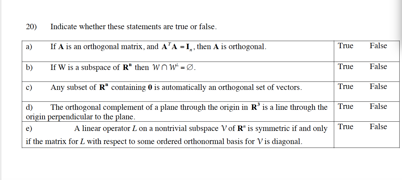 Solved Indicate whether these statements are true or false.