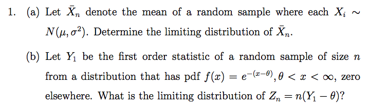 Solved Let n denote the mean of a random sample where each | Chegg.com