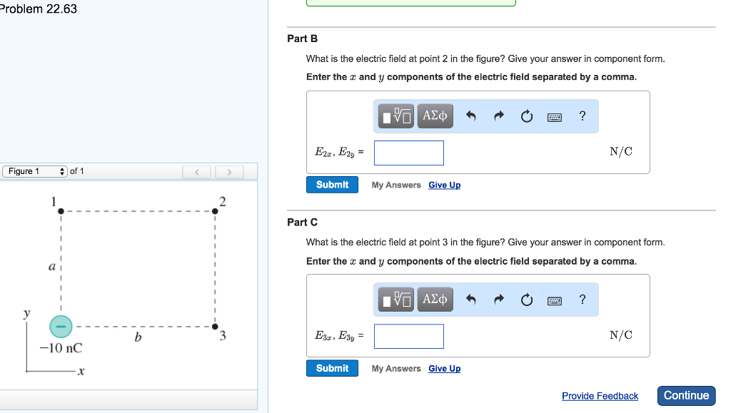 Solved What is the electric field at point 2 in the figure? | Chegg.com
