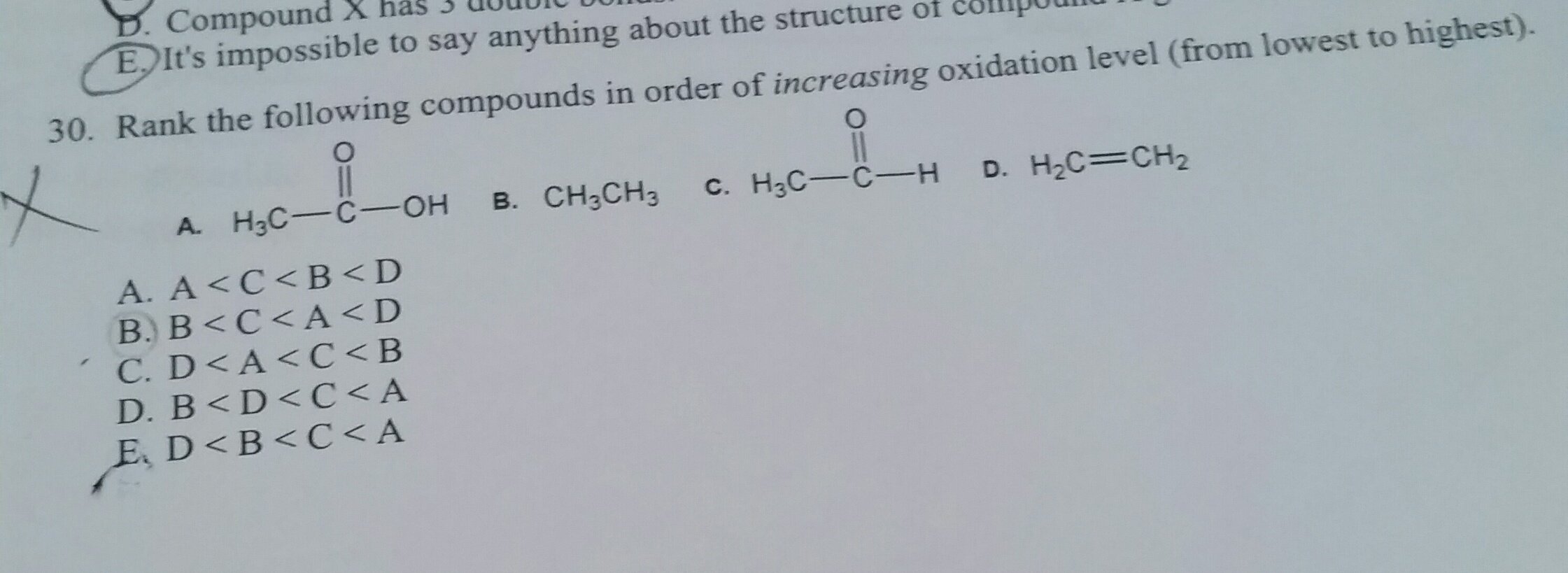 Solved Rank The Following Compounds In Order Of Increasing