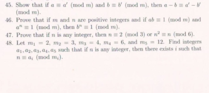 Solved Show That If A = A' (mod To) And B = B' (mod M), Then | Chegg.com