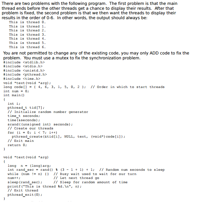 There are two problems with the following program. | Chegg.com