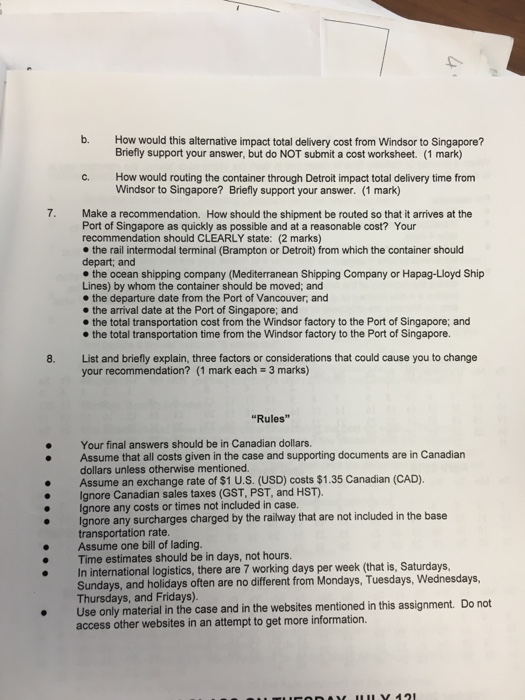 Solved According to the article to answer the Question 7 and | Chegg.com