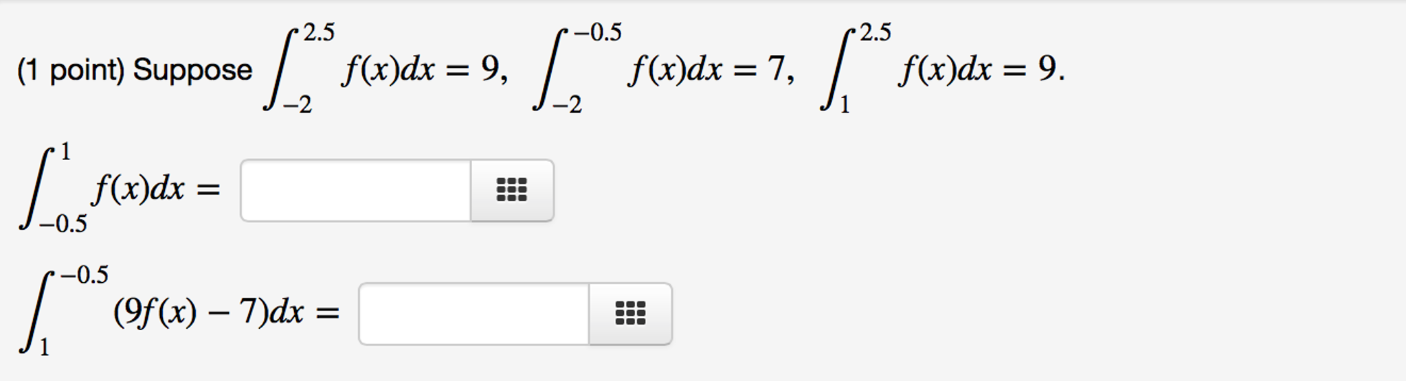 integral dx x 2 9