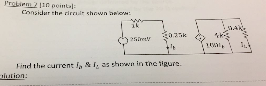 Solved Consider The Circuit Shown Below. Find The Current | Chegg.com