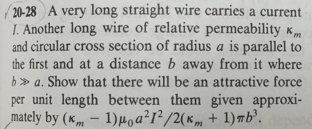 Solved A very long straight wire carries a current I. | Chegg.com