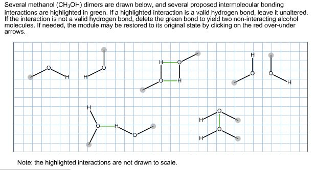 Solved Several Methanol Ch3oh Dimers Are Drawn Below And 3178