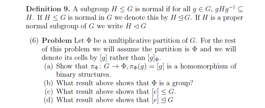 Solved Let H Be A Subgroup Of The Group G. For A, B | Chegg.com