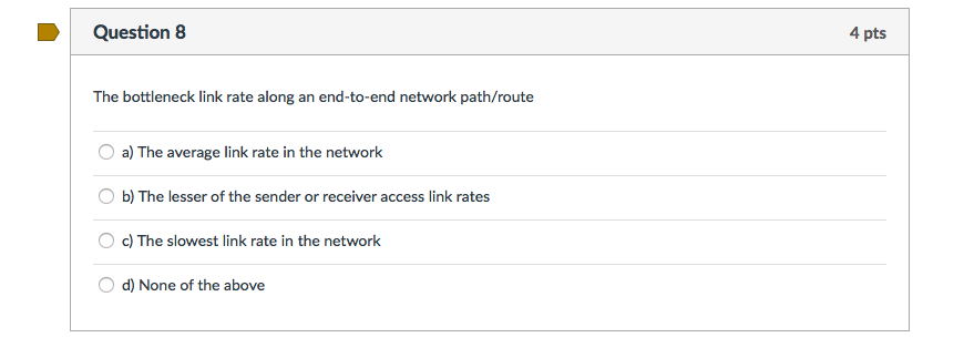 Solved Question 3 4 pts The border gateway protocol (BGP) a) | Chegg.com