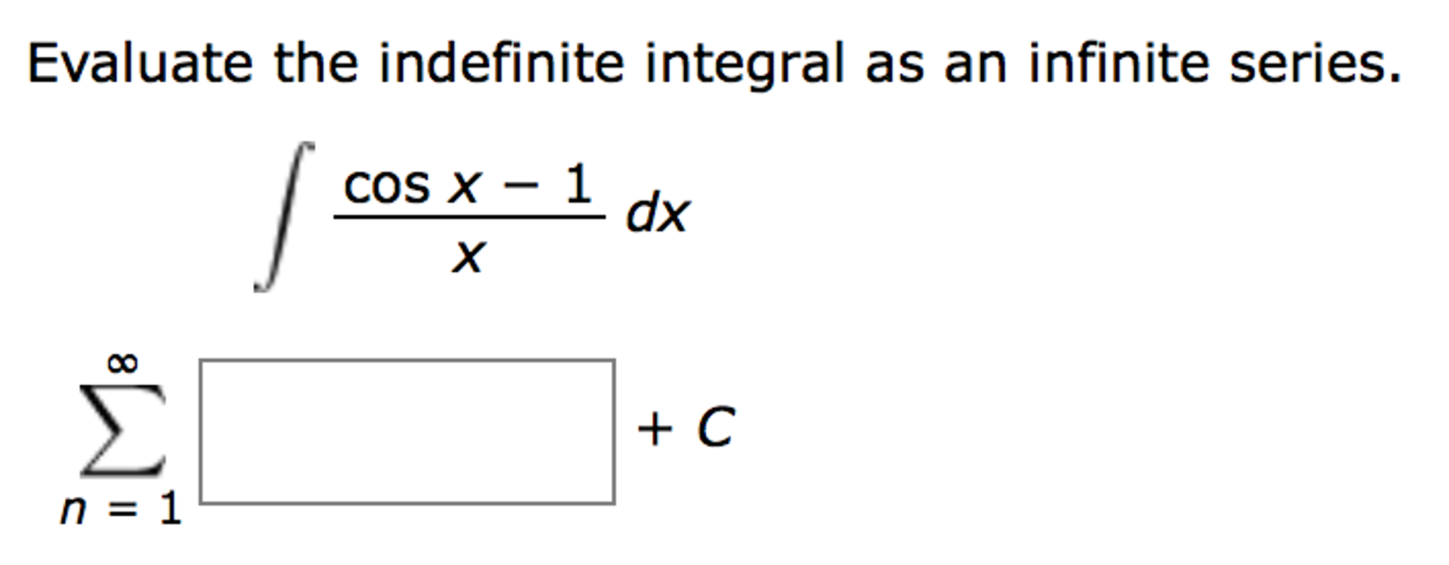 How To Write Indefinite Integral