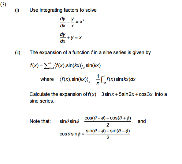 Solved Use integrating factors to solve dx/dy - y/x = x^2 | Chegg.com