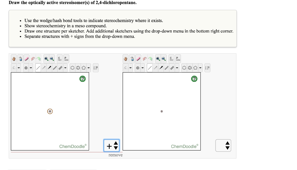 Solved Draw the optically active stereoisomer(s) of | Chegg.com