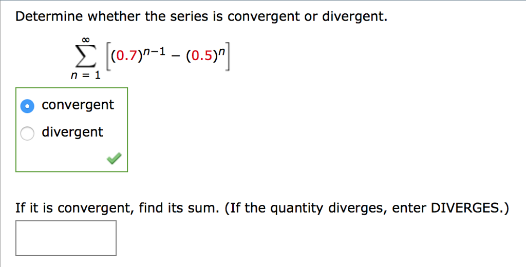 Solved Determine whether the series is convergent or | Chegg.com