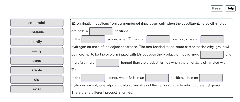 Solved Why do cis-1-bromo-2-ethylcyclohexane and | Chegg.com