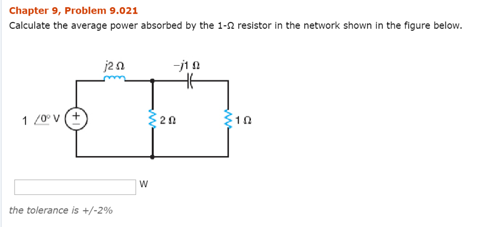 Solved Calculate The Average Power Absorbed By The 1-Ohm | Chegg.com