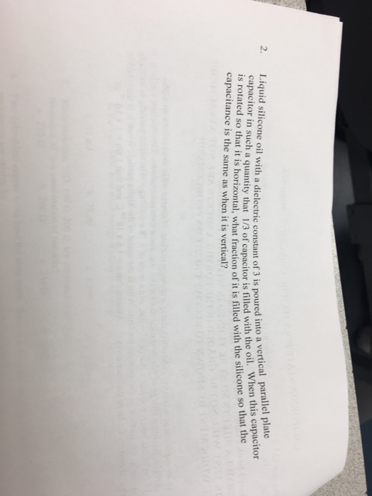 Solved Liquid silicone oil with a dielectric constant of 3