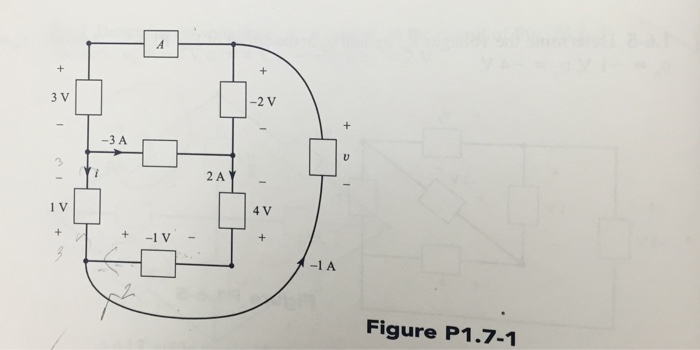 Solved .7-1 Determine voltage v and current i in the circuit | Chegg.com