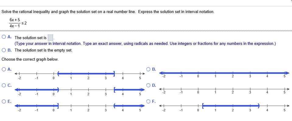 Solved Solve the rational inequality and graph the solution | Chegg.com