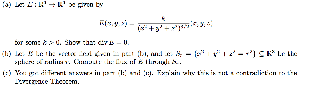 Let E:R^3 rightarrow R^3 be given by E(x, y, z)= | Chegg.com