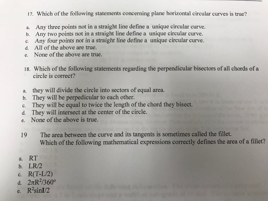 Which Three Of The Following Statements Are True Regarding Resolution Solved Which of the following statements concerning plane | Chegg.com