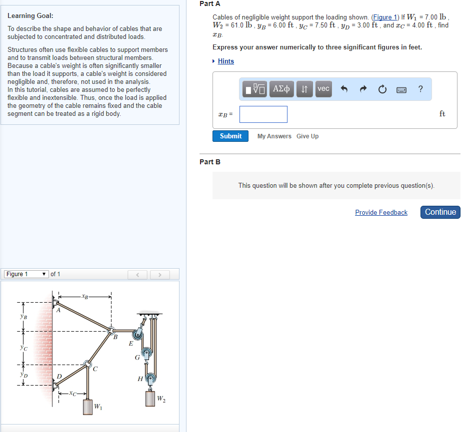 Solved Part A Learning Goal Cables of negligible weight | Chegg.com