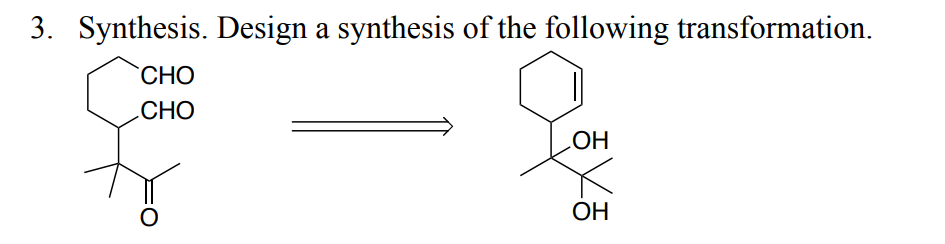 Solved 3. Synthesis. Design a synthesis of the following | Chegg.com