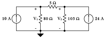 Solved Using Node Voltage analysis: Calculate node voltages | Chegg.com