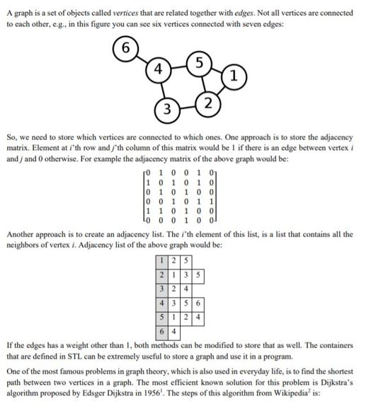 Solved A graph is a set of objects called vertices that are | Chegg.com