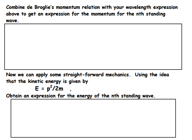 Solved Your First Quantum Mechanics Problem With The | Chegg.com