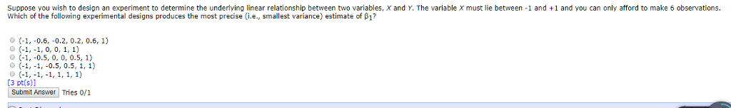 Solved Suppose you wish to design an experiment to determine | Chegg.com