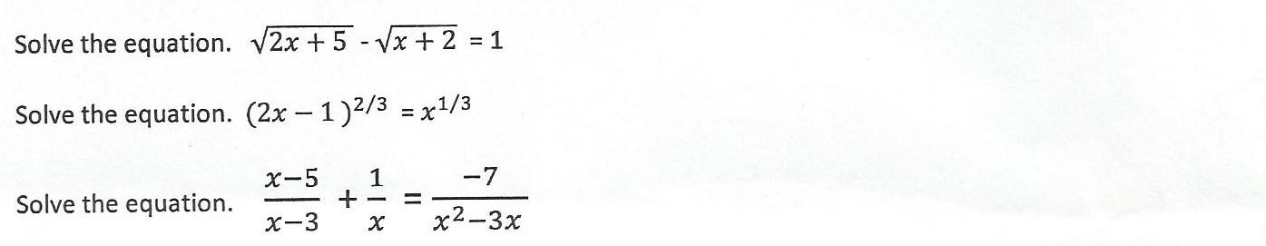 solved-solve-the-equation-root-2x-5-root-x-2-1-chegg