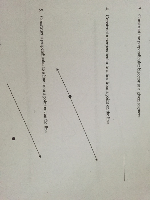 how to construct a perpendicular bisector of a given line segment