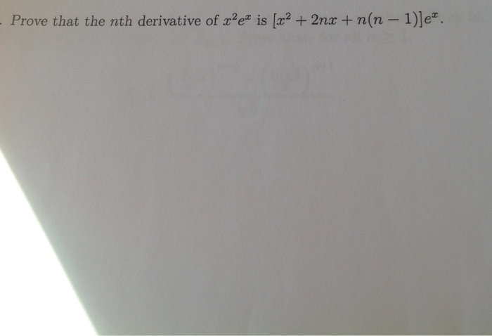 nth derivative of x 2 e 2x