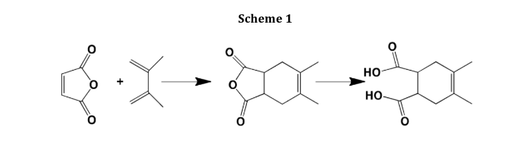 Solved Reaction mechanism between the dienophile maleic | Chegg.com