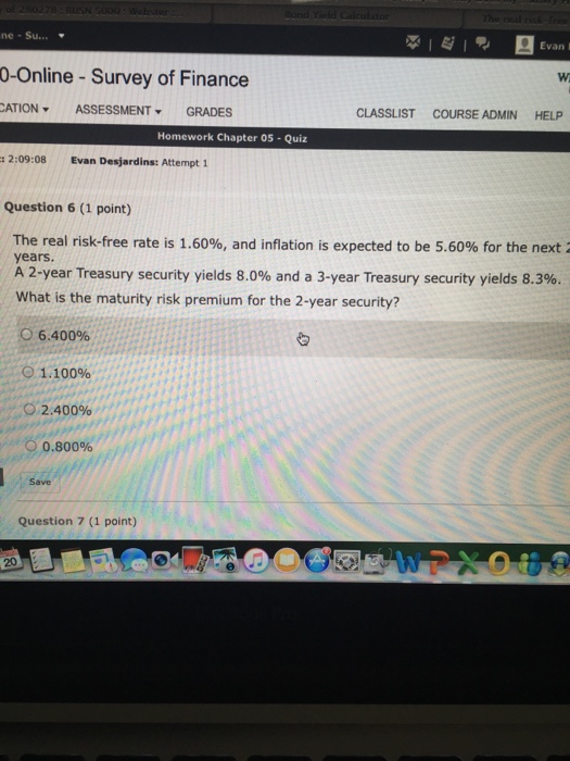 solved-the-real-risk-free-rate-is-1-60-and-inflation-is-chegg