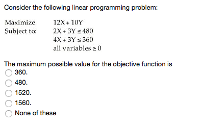 Solved Consider the following linear programming problem | Chegg.com