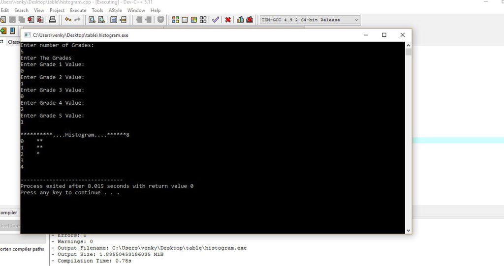 Answered! Write a program that outputs a histogram of student grades ...
