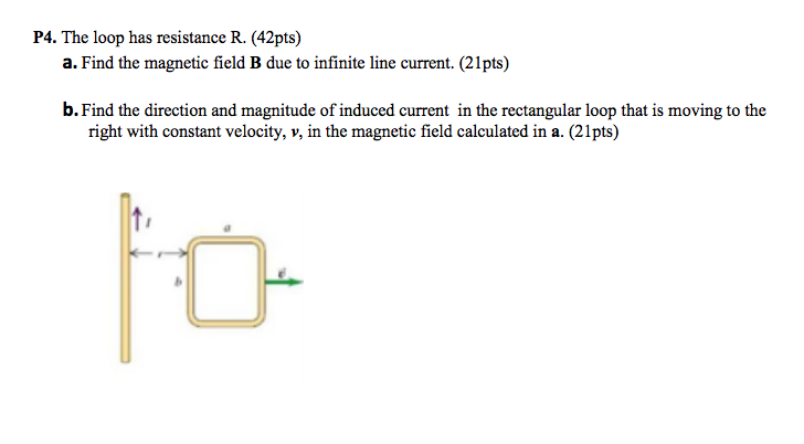Solved The loop has resistance R. a. Find the magnetic | Chegg.com