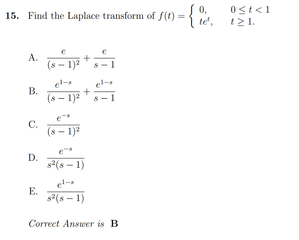 Solved Find The Laplace Transform Of F T {0 0