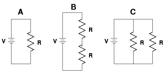 Solved Consider the three circuits shown above. All the | Chegg.com