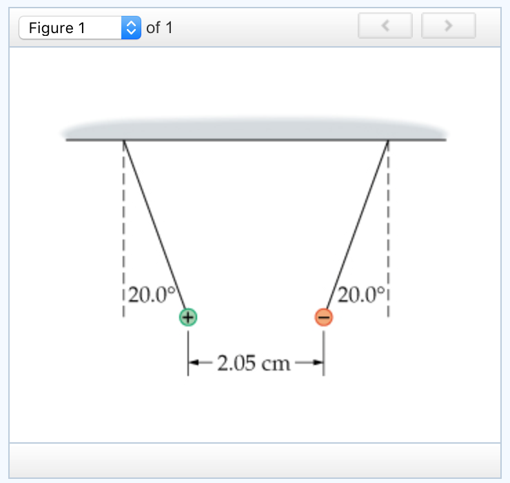 Solved Two small plastic balls hang from threads of
