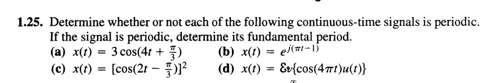 Solved 1.25. Determine whether or not each of the following | Chegg.com