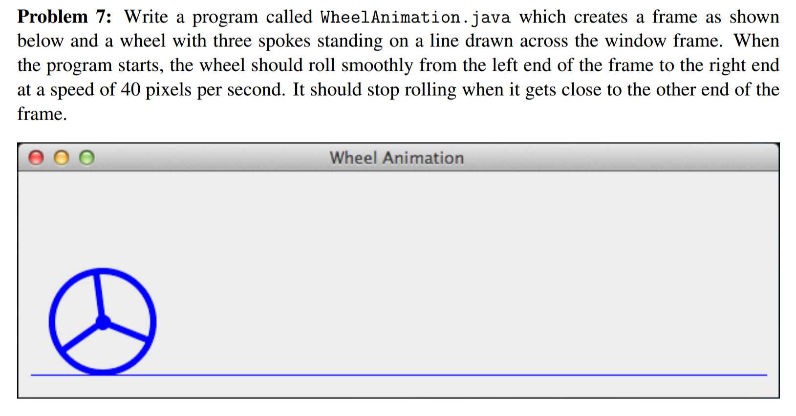 Java simple animation. I'm new to java and I would | Chegg.com