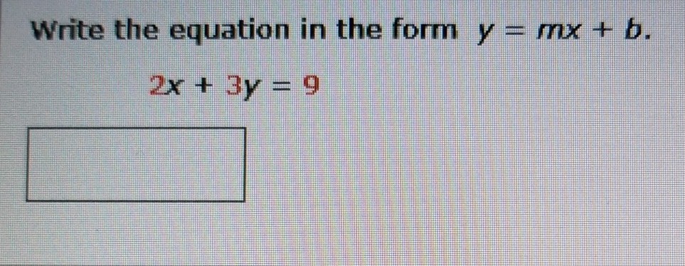 3x 2y 6 in y mx b form