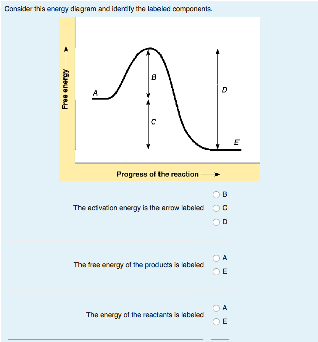 Solved Consider this energy diagram and identify the labeled | Chegg.com