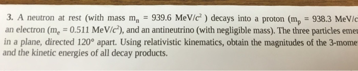 mass of proton and neutron in mev c 2