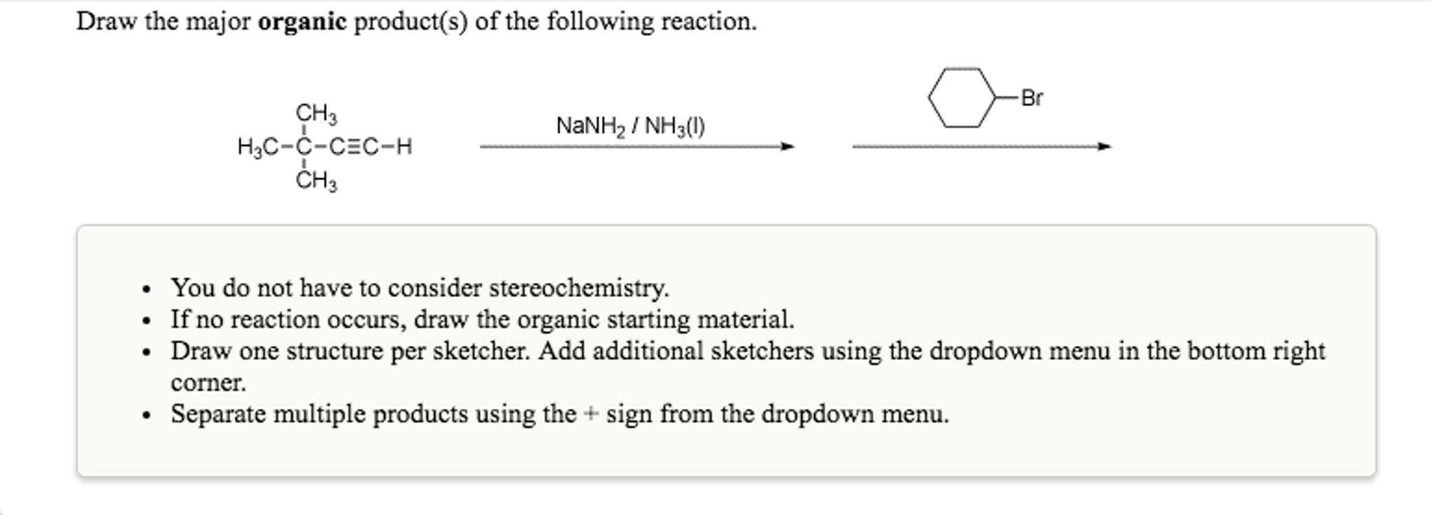 Solved Draw the major organic product(s) of the following | Chegg.com