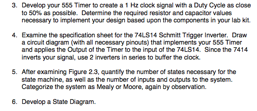 Solved 3. Develop your 555 Timer to create a 1 Hz clock | Chegg.com